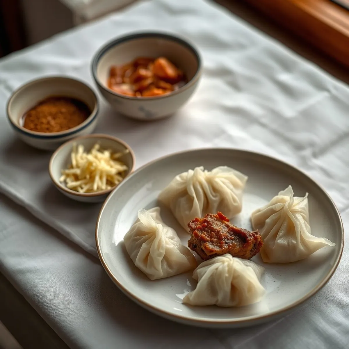 AI-generated photo Oromo dumplings. AI-generated photo.