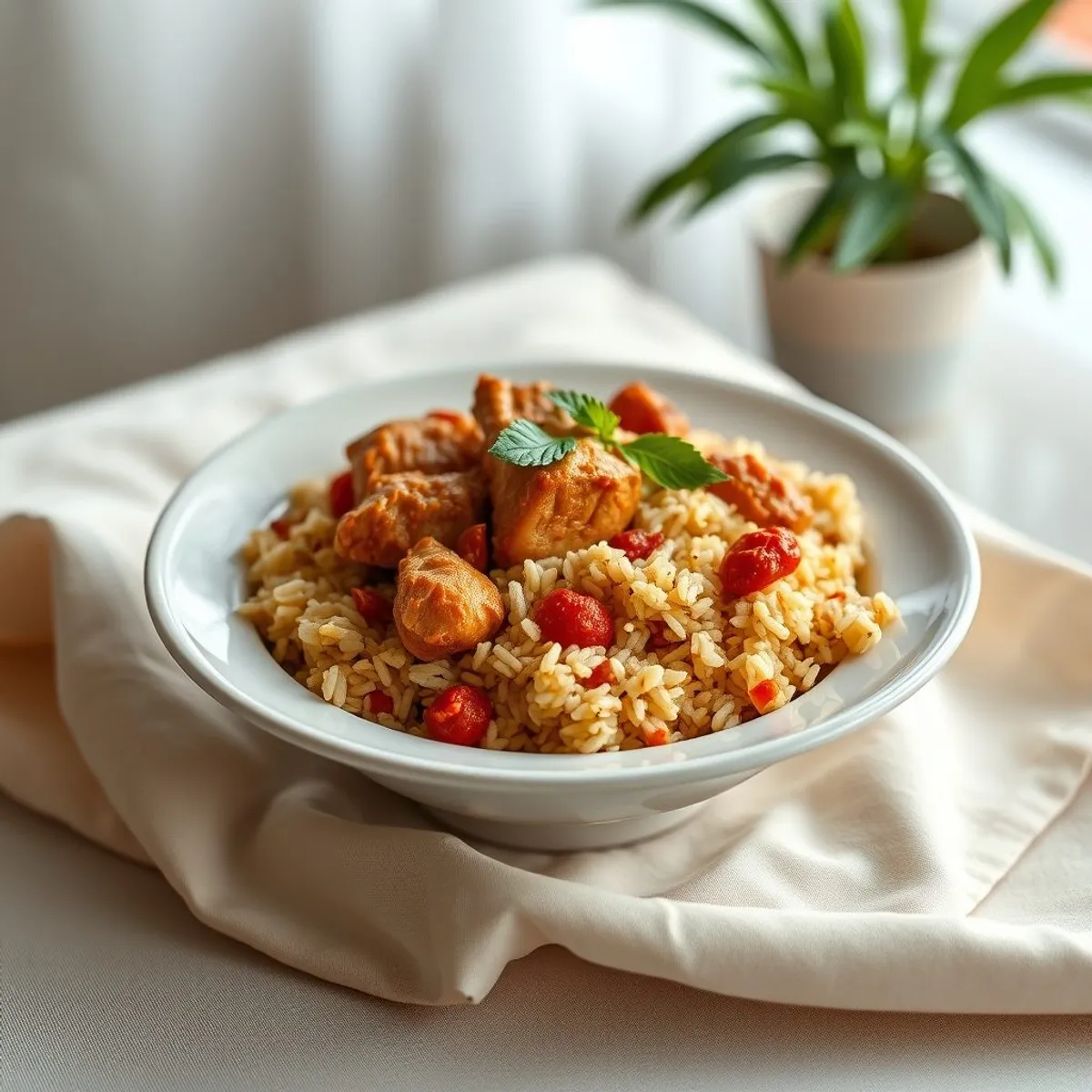 AI-generated photo Liberian jollof. AI-generated photo.