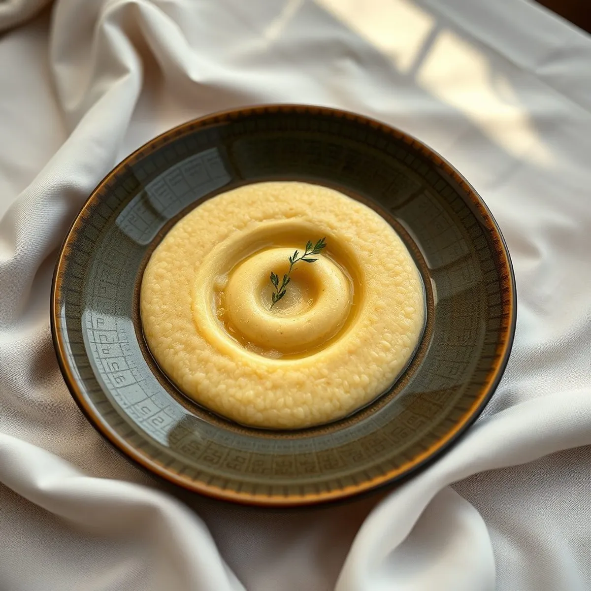 AI-generated photo Bazeen · barley porridge. AI-generated photo.