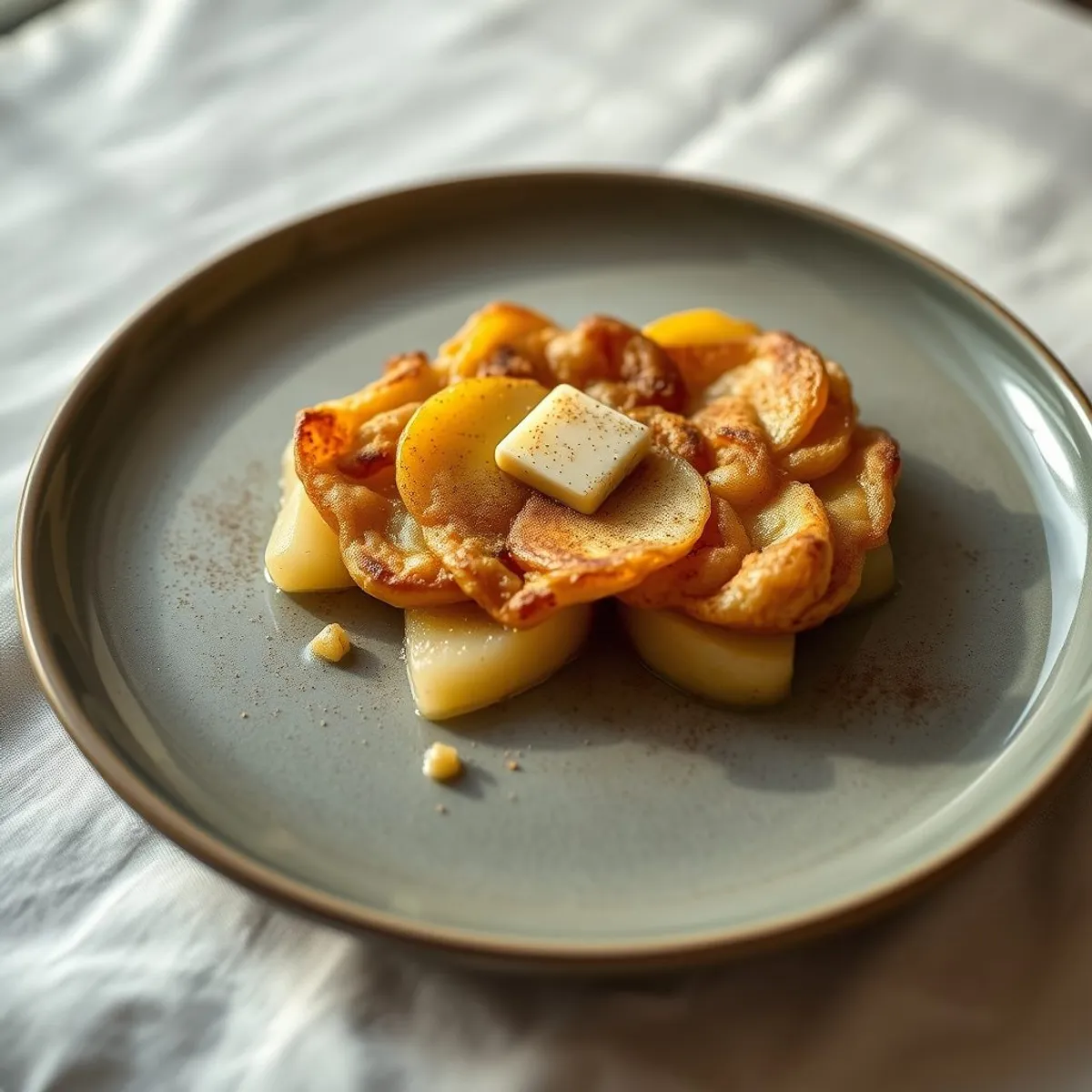 AI-generated photo Apple roesti. AI-generated photo.