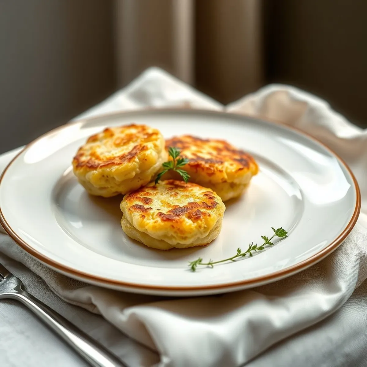 AI-generated photo Potato cakes. AI-generated photo.