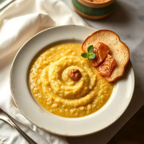 Millet porridge. AI-generated photo.