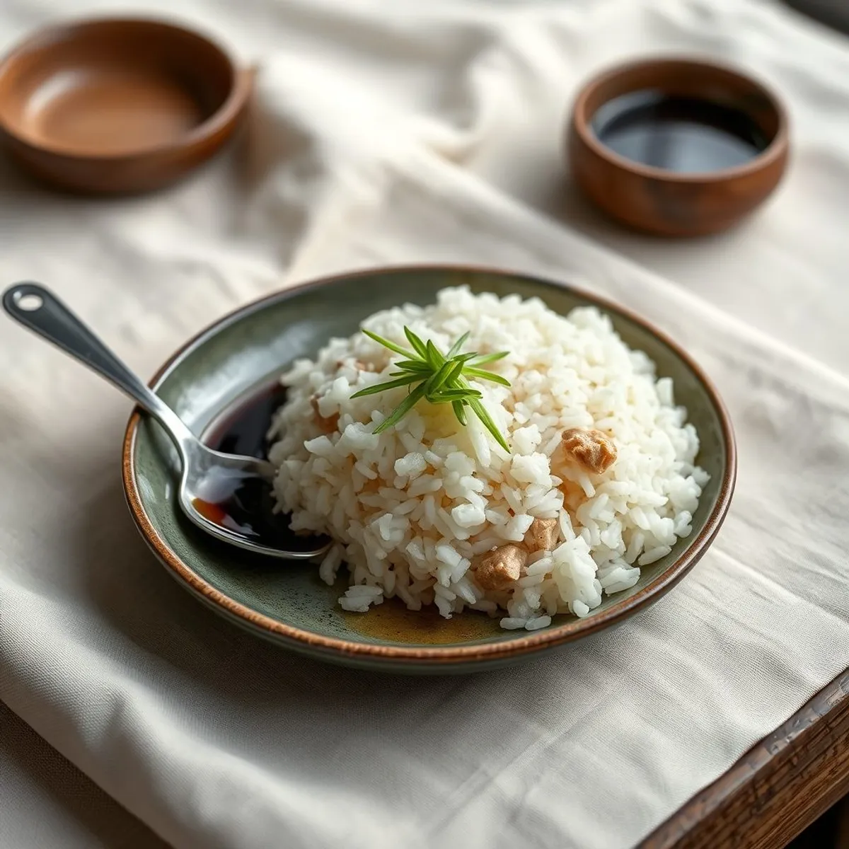 AI-generated photo Tuna and rice. AI-generated photo.