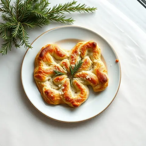 Fougasse. AI-generated photo.