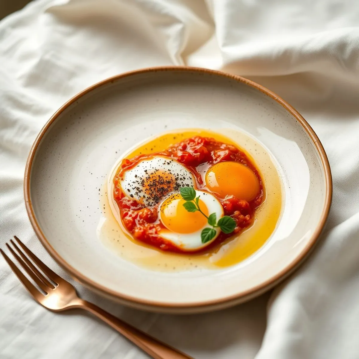 AI-generated photo Tomato eggs. AI-generated photo.