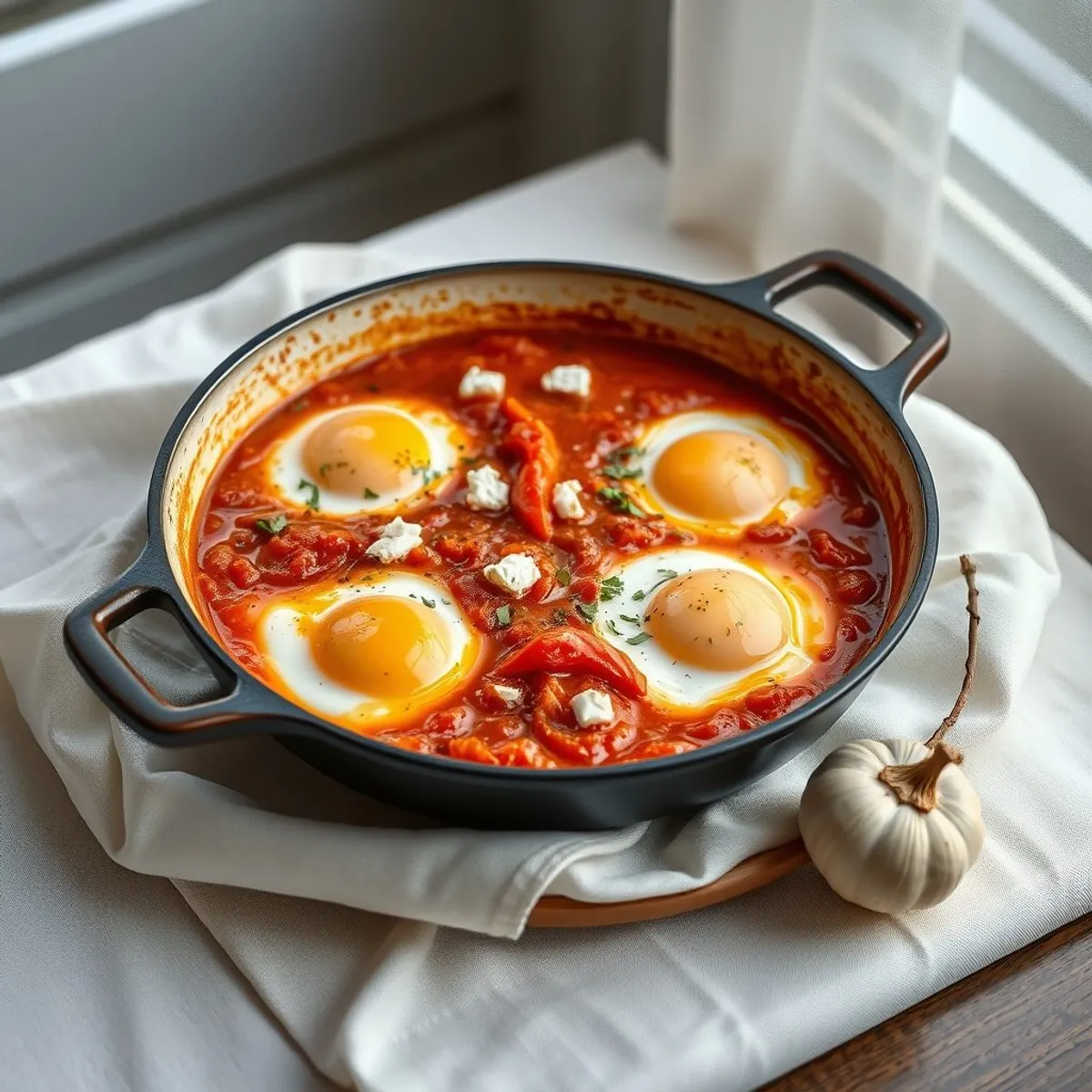 AI-generated photo Pepper Shakshuka. AI-generated photo.