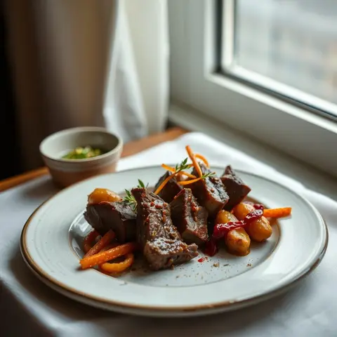 Anticuchos. AI-generated photo.