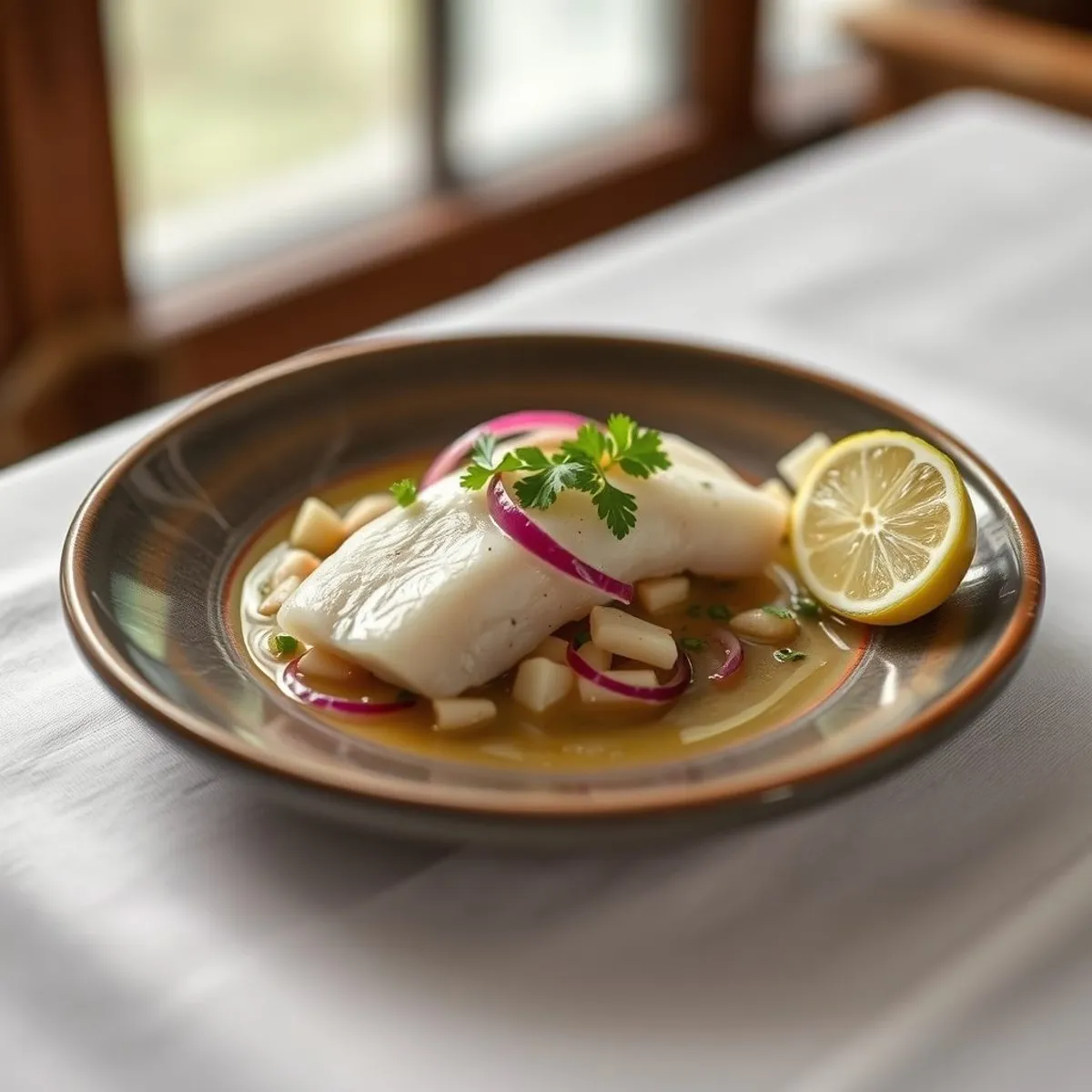 AI-generated photo Classic ceviche. AI-generated photo.