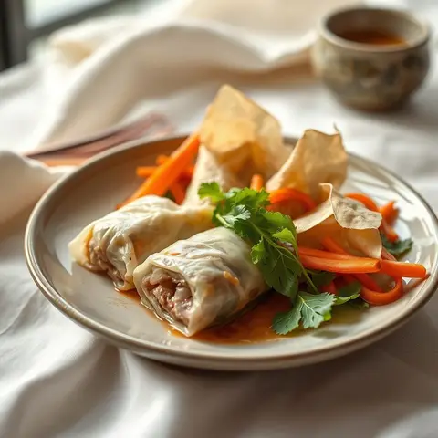 Lumpia. AI-generated photo.