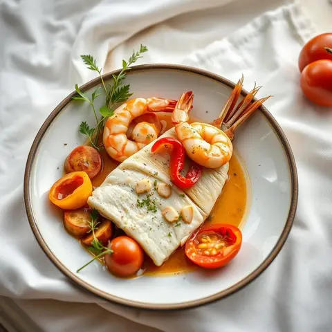 Cataplana. AI-generated photo.