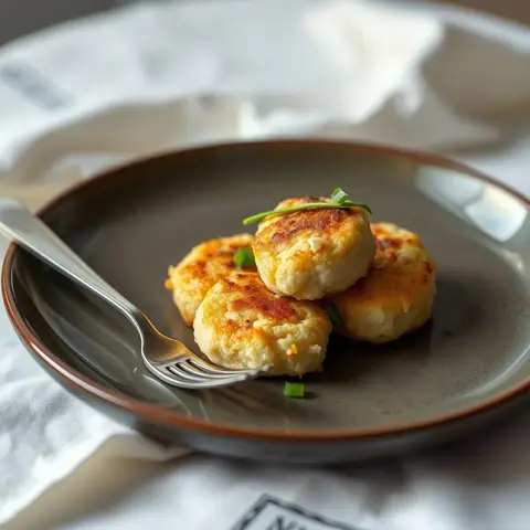 Conch fritters. AI-generated photo.