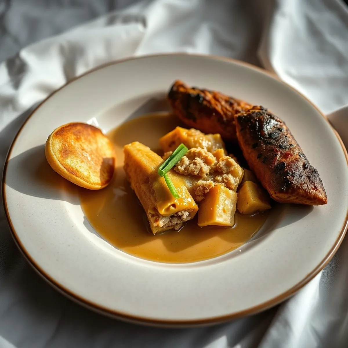 AI-generated photo Bakes and saltfish. AI-generated photo.