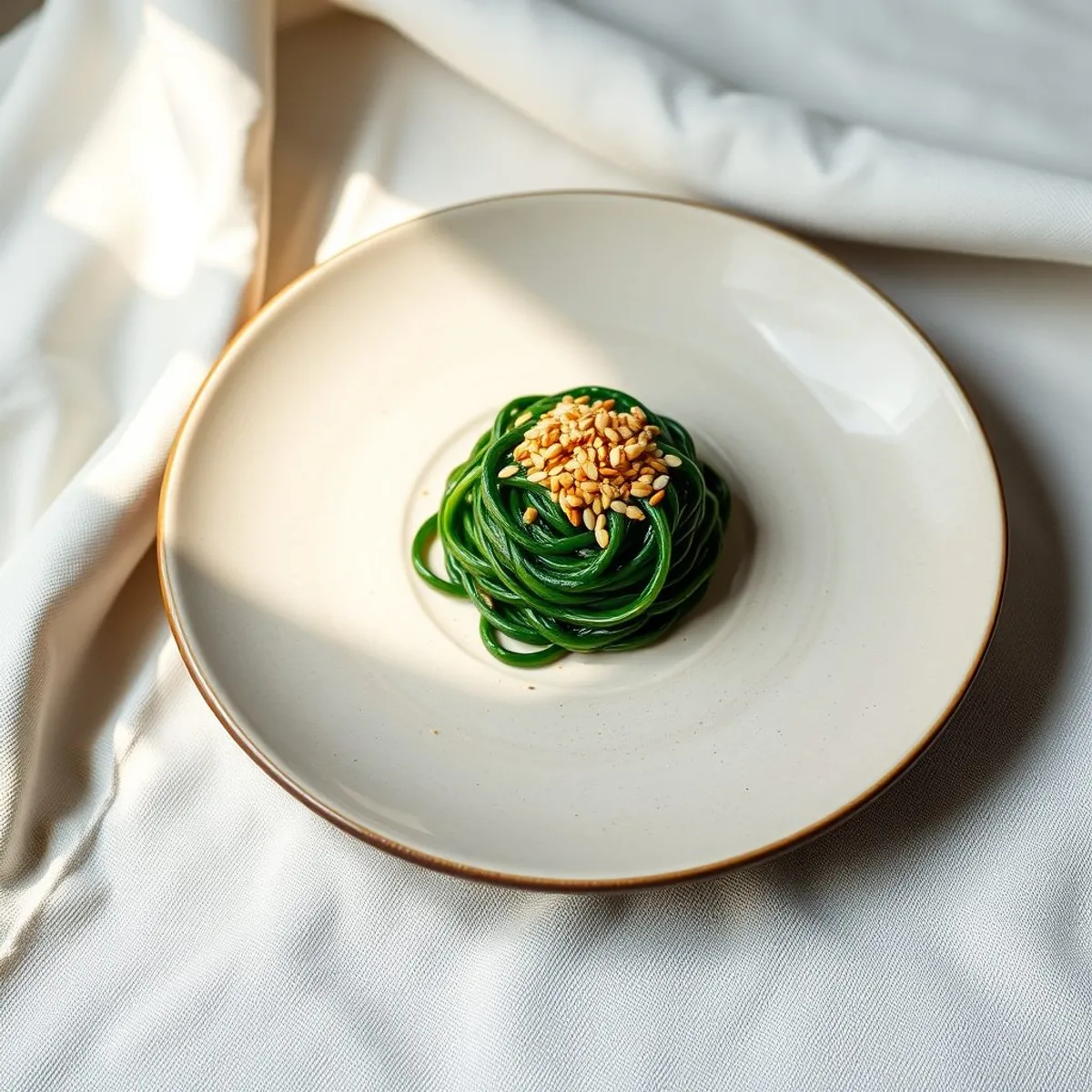 AI-generated photo Sesame Spinach. AI-generated photo.
