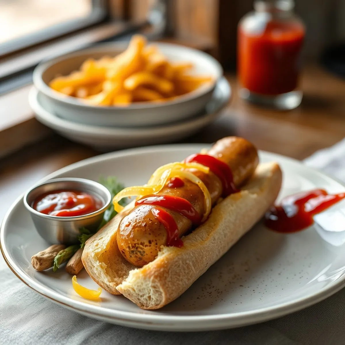 AI-generated photo Snags in bread. AI-generated photo.