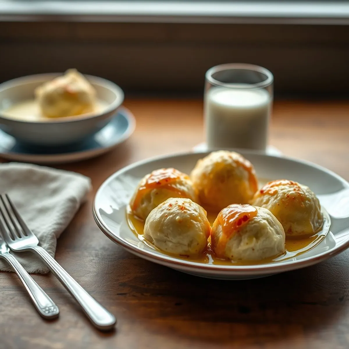 AI-generated photo Fried cheese dumplings. AI-generated photo.