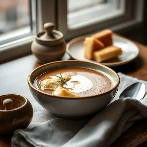 Frittaten soup. AI-generated photo.