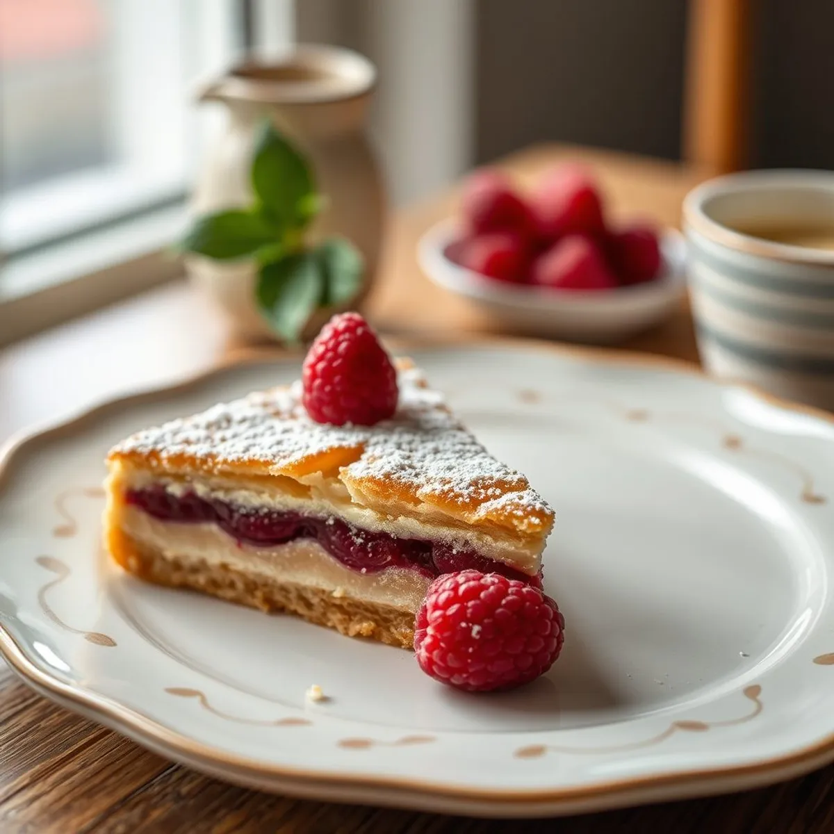 AI-generated photo Linzertorte. AI-generated photo.
