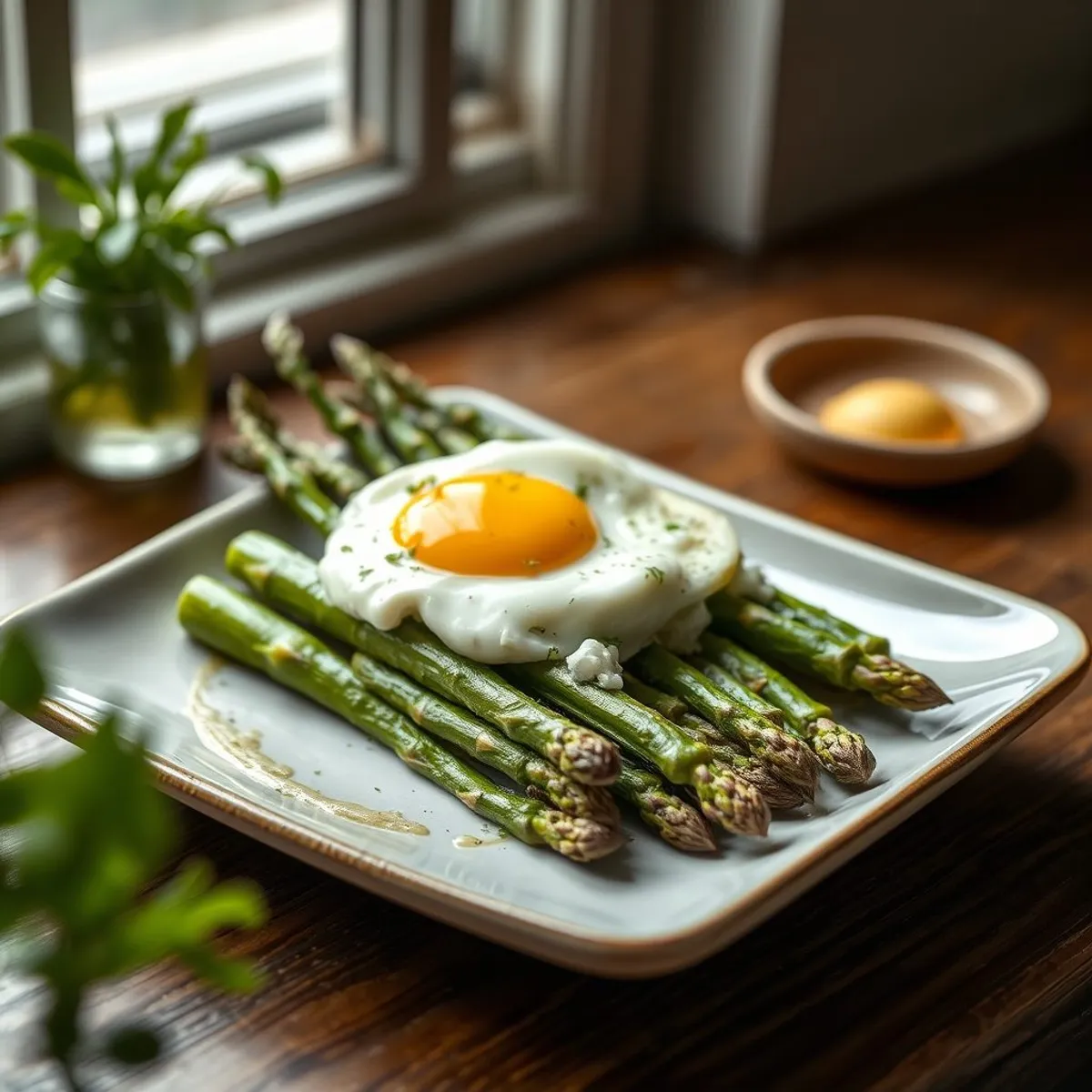 AI-generated photo Flemish asparagus. AI-generated photo.