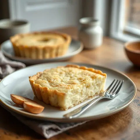 Rice tart. AI-generated photo.
