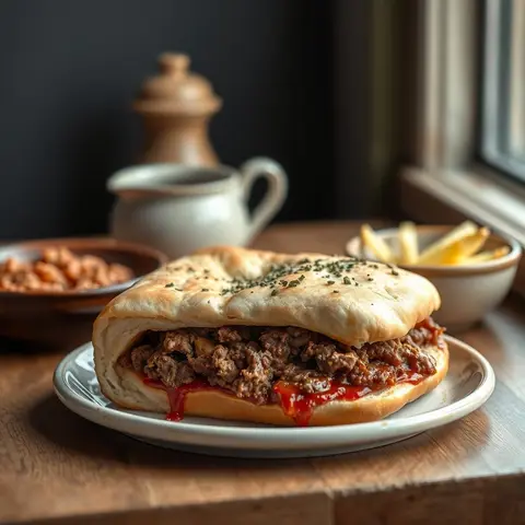Halifax donair. AI-generated photo.