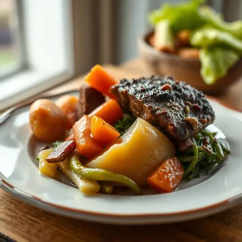 Jiggs dinner. AI-generated photo.