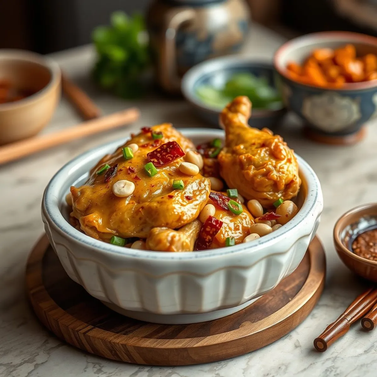 AI-generated photo Chongqing chicken. AI-generated photo.