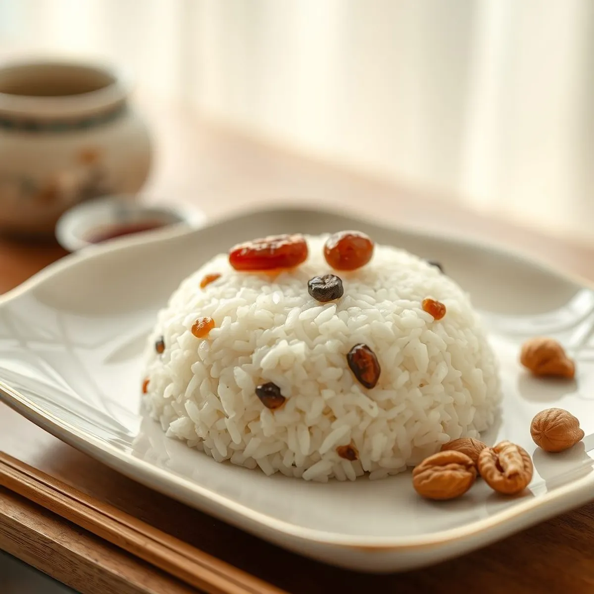 AI-generated photo Eight-treasure rice. AI-generated photo.