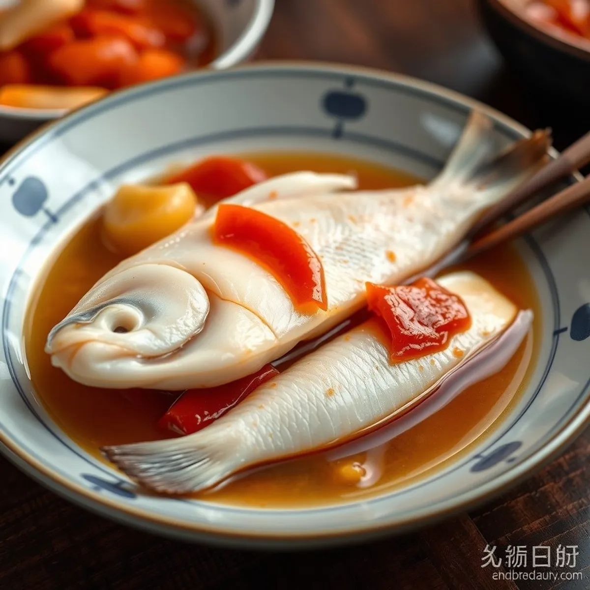 AI-generated photo Sweet and sour fish. AI-generated photo.