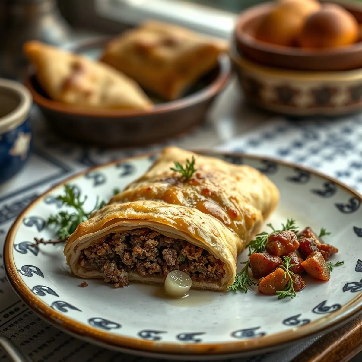 AI-generated photo Burek. AI-generated photo.