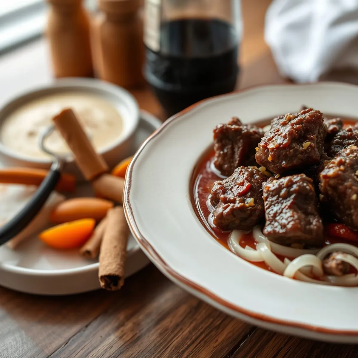 AI-generated photo Cypriot stifado. AI-generated photo.