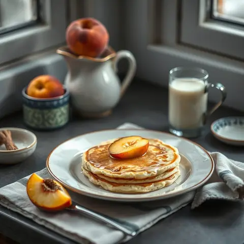 Czech pancakes. AI-generated photo.