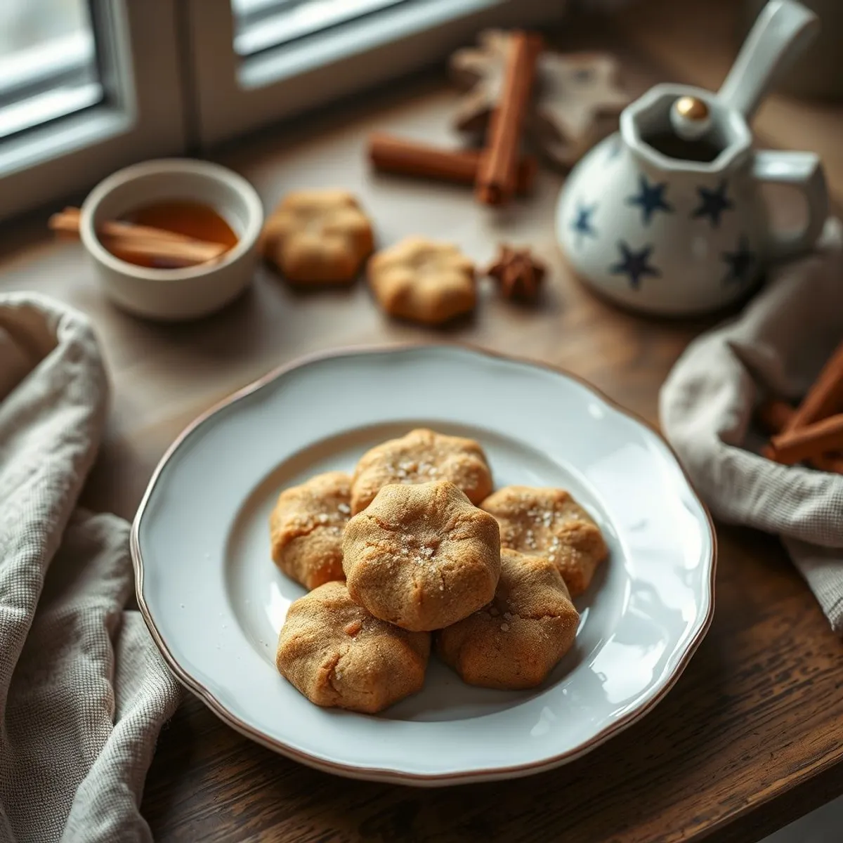 AI-generated photo Ginger cookies. AI-generated photo.