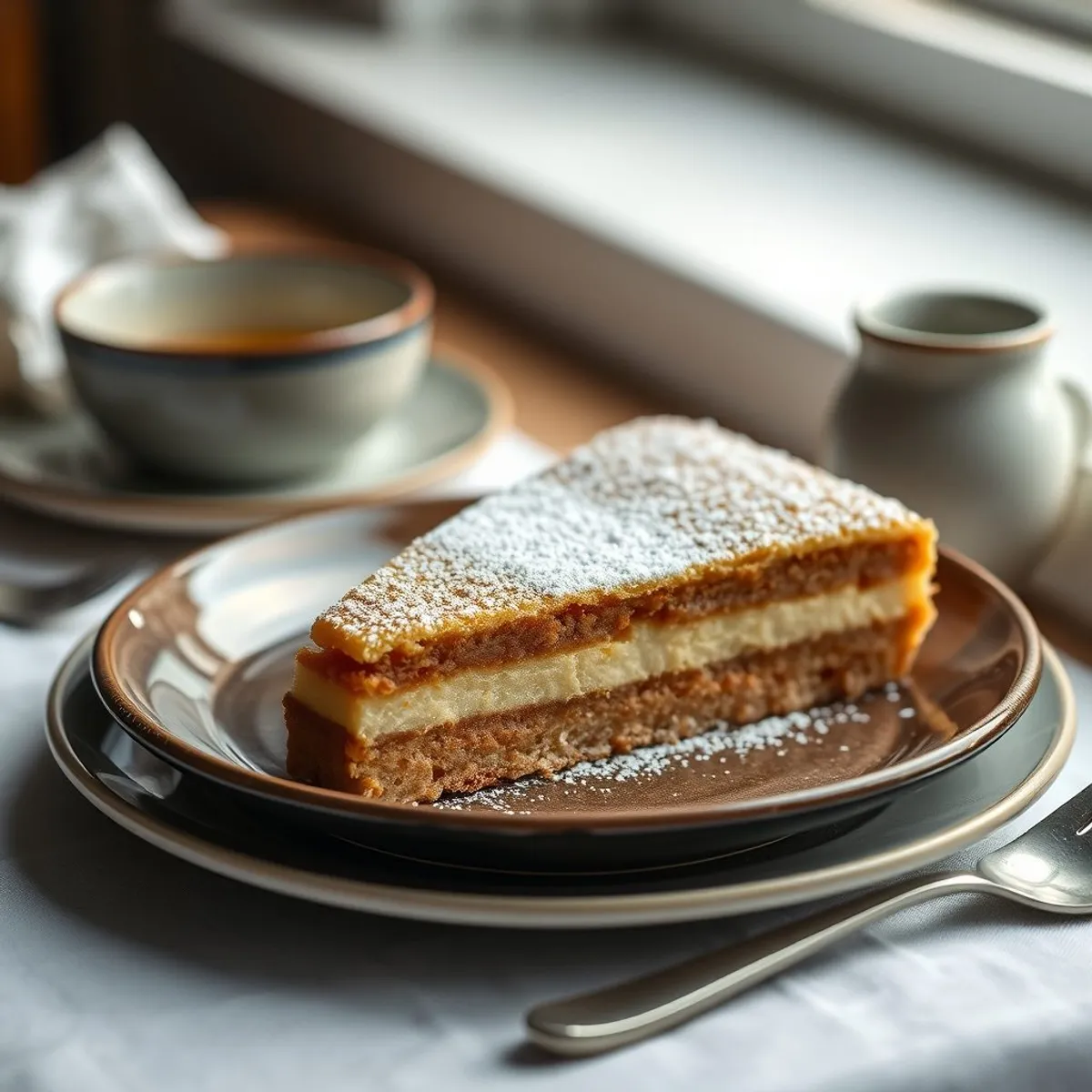 AI-generated photo Runeberg torte. AI-generated photo.
