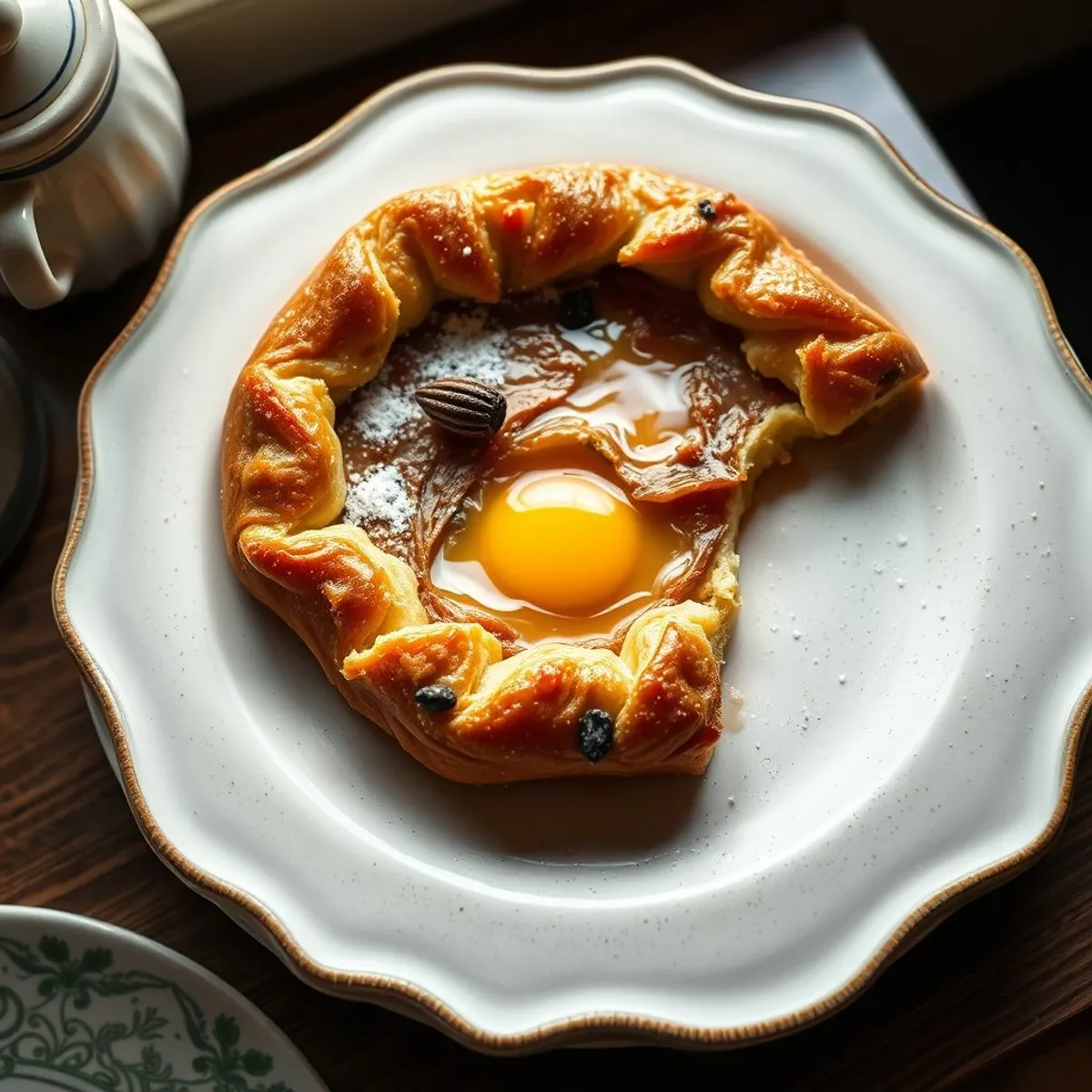 AI-generated photo Galette des rois. AI-generated photo.