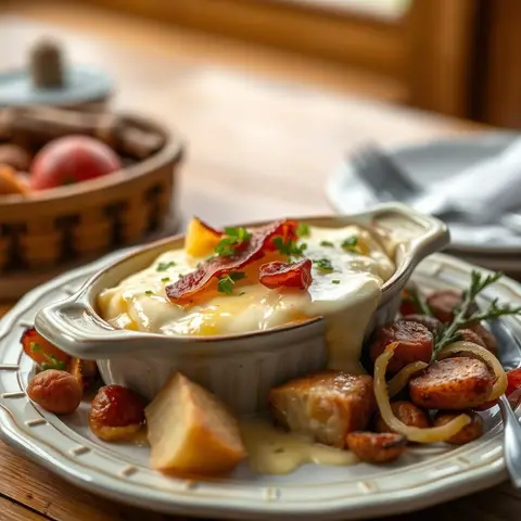 Tartiflette. AI-generated photo.