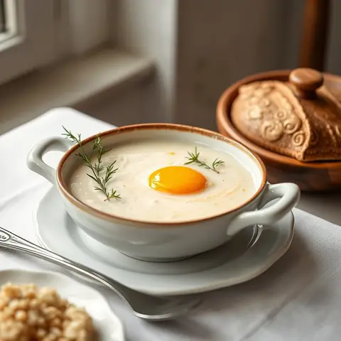 Avgolemono. AI-generated photo.