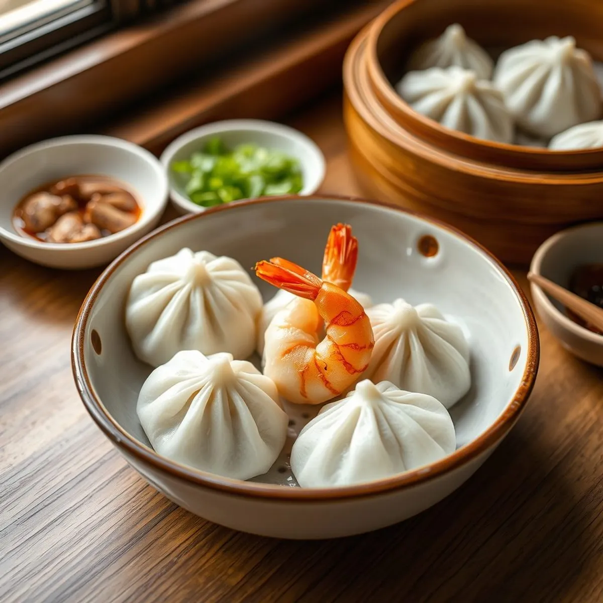 AI-generated photo Har gow. AI-generated photo.