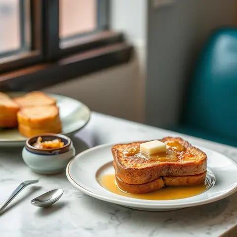 Hong Kong French toast. AI-generated photo.