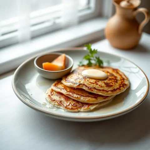 Hortobagy pancakes. AI-generated photo.