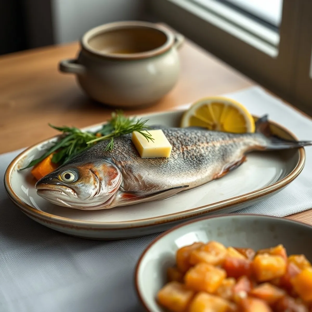 AI-generated photo Arctic char. AI-generated photo.
