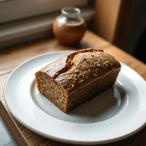 Rye loaf. AI-generated photo.