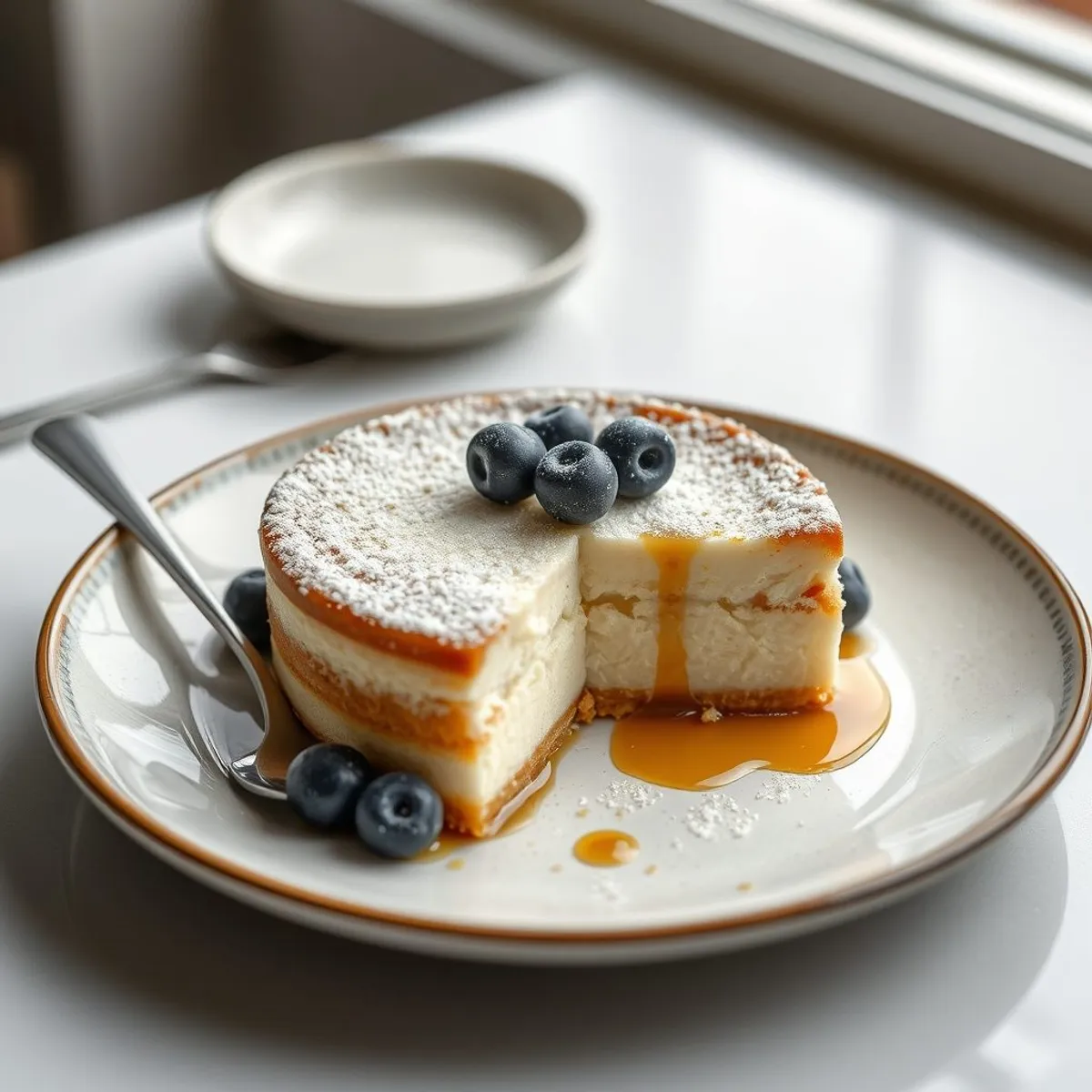 AI-generated photo Skyr cake. AI-generated photo.