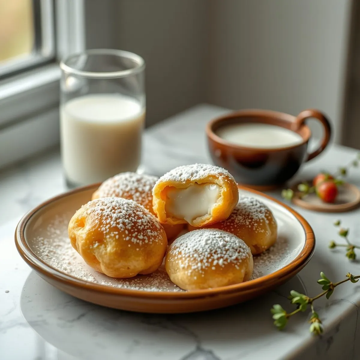 AI-generated photo Sufganiyot. AI-generated photo.
