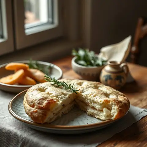 Focaccia. AI-generated photo.
