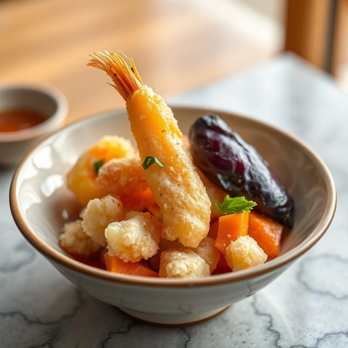AI-generated photo Vegetable tempura. AI-generated photo.