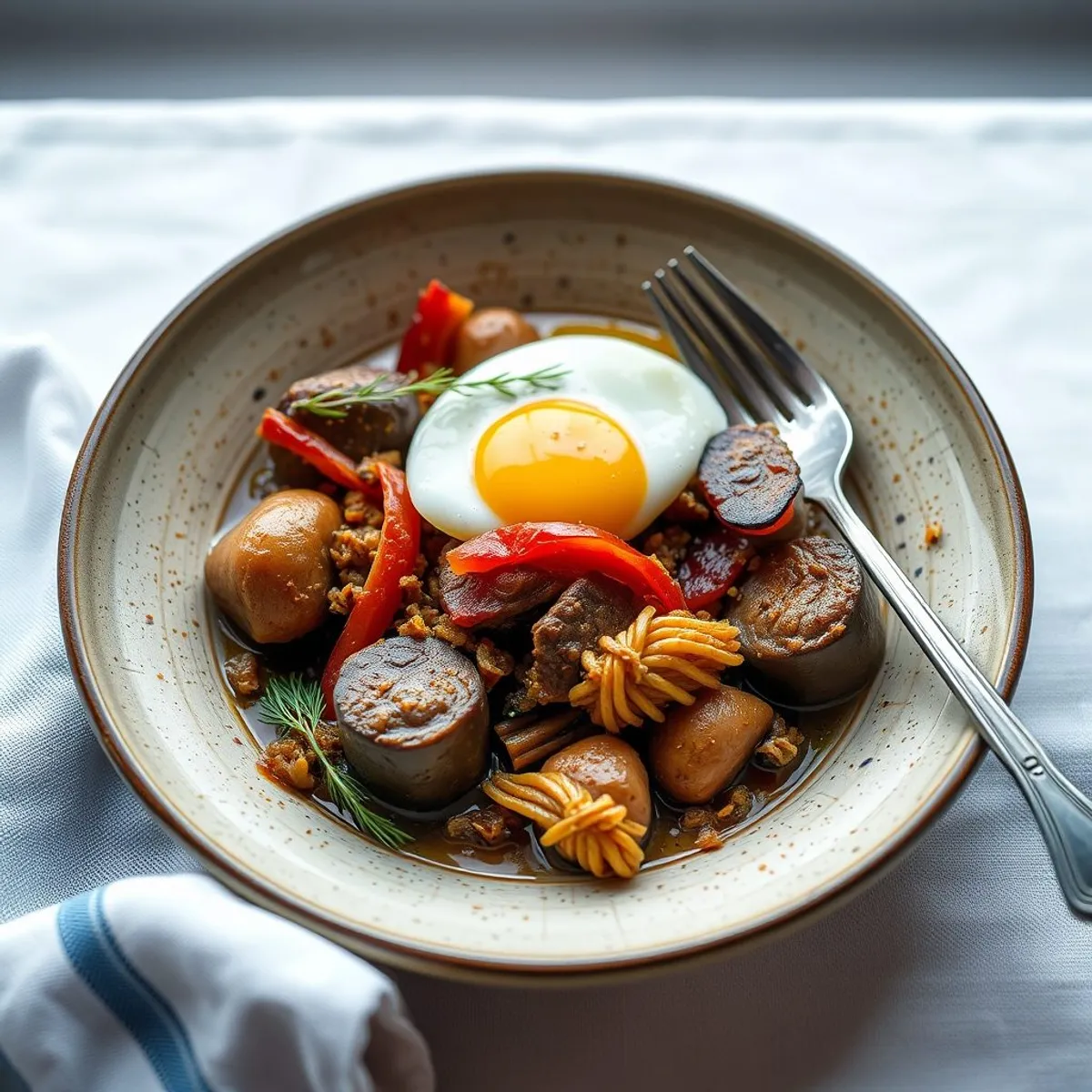 AI-generated photo Beef olives. AI-generated photo.
