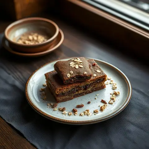 Afghan biscuit. AI-generated photo.