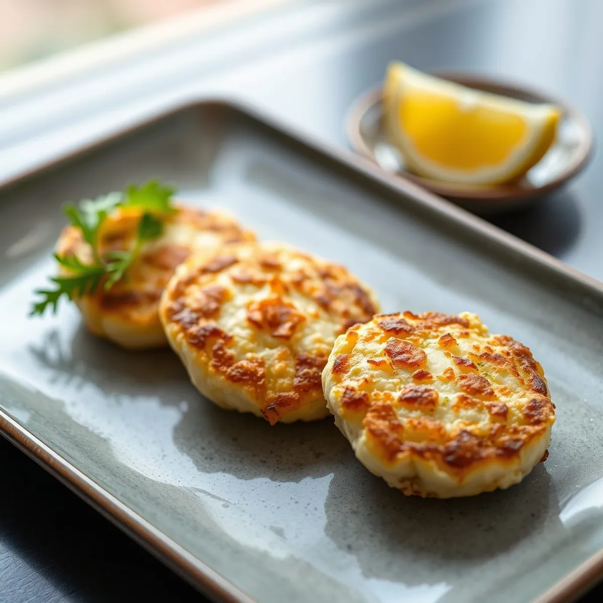 AI-generated photo Whitebait fritters. AI-generated photo.