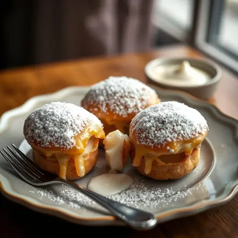 Paczki. AI-generated photo.