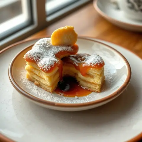 Bolo de bolacha. AI-generated photo.